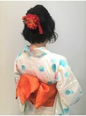 和泉美佳 ボブでもできる浴衣に合うハーフアップ