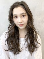 アイティー バイ アルバム 浦和店(IT by ALBUM) ロングウェーブ_ココアブラウンフリンジウェーブ_27223