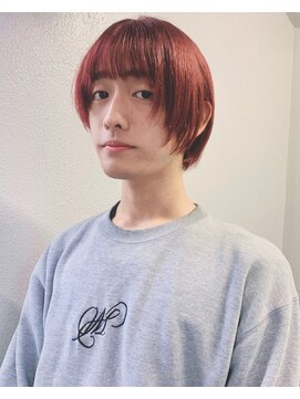 カゼ ダイカンヤマ Kaze DAIKANYAMA コーラルレッドのマッシュショート