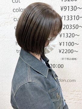 モリオ フロム ロンドン サッポロファクトリー店(morio FROM LONDON) 【morio】札幌ボブ ぱつっと収まる丸みボブ