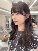 フルバングで小顔で大人可愛い抜け感ロング【奥村北斗】