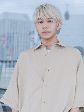 エムスラッシュ たまプラーザ(M.SLASH) たまプラーザ/ハイライトカラー/ホワイトアッシュ/メンズカット