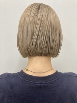 コト 福井大和田店(coto) 福井　大和田　ホワイトベージュカラー　ブリーチ　ミニボブ