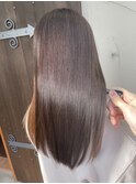 髪質改善/酸熱トリートメント/艶カラー/縮毛矯正/ピンクベージュ