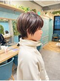 浦和ショートヘアショートカット白髪ぼかし白髪染めボブ40代50代