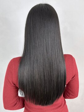 アイティーバイアルバム 藤沢店(IT by ALBUM) ダークラベンダー_斜めバンググレージュカラーシルキー_ba441201