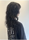 ミディアムおしゃれウェーブパーマ