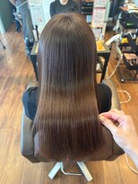 シェール(cher) 髪質改善/ショコラブラウン/ストレートヘア