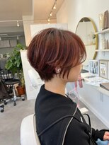 アルトル 池袋(altru)&nbsp;◇ショートボブホワイトグレージュミニウルフチェリーブラウン