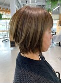 東静岡ショートボブくびれショートイルミナカラー顔周りレイヤー
