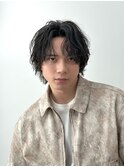 メンズ/men's/メンズカット/センターパート/曲がる縮毛矯正