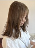 柔らか透明感カラー/ブリーチなし/オリーブブラウン/大阪梅田