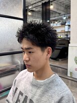 カイ(X)&nbsp;刈り上げスパイキーショート×ピンパーマ