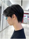 ◎ハンサムショート/センターパート/フェザーショート