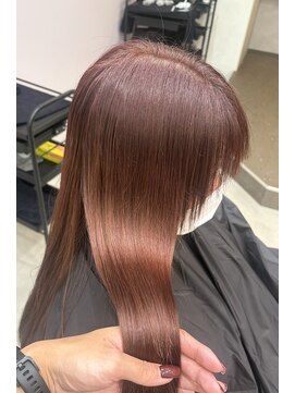 アグ ヘアー レア 神田店(Agu hair lea) 縮毛矯正×ピンクベージュ