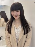 姫カット/顔周りカット/ワイドバング/ロングレイヤー