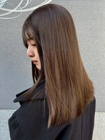 オンフ(onffo) ミルクティーベージュ 顔周りカット 前髪カット 髪質改善 20代