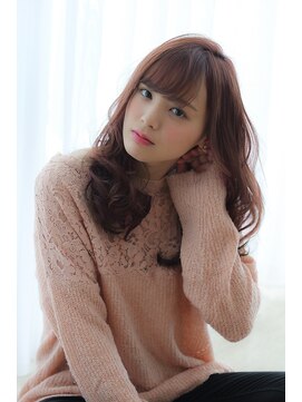 マイラ 銀座(myla) 王道カワイイ銀座大人可愛い小顔前髪ローズピンクブラウン