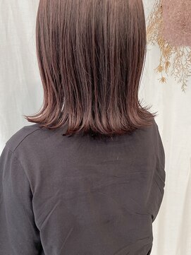 ツイギー 伊賀上ビル店(TWiGGY) 『ピンクブラウン×外ハネボブ』