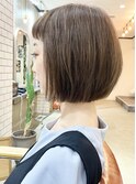 ぱつっとしたボブ