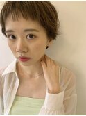 オン眉マッシュショート×マロンベージュ★鈴木千裕