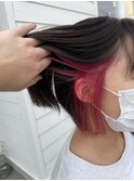 インナーカラーピンク