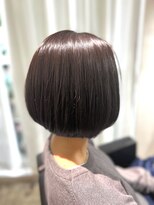 ツムグ 代官山店(TUMUGU)&nbsp;透明感カラーショコラアッシュ白髪ぼかしグレイヘア艶ボブ代官山