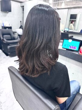 エンディアリング 東銀座(Endearing) 斜めバング/グレージュカラー/デザインカラー/眉毛/銀座/東銀座