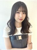 韓国レイヤーカット/透明感グレージュ