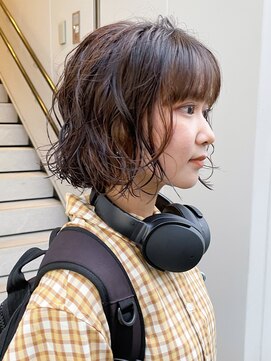 カフ(CAF) 【CAF 照下　ミニボブパーマ】