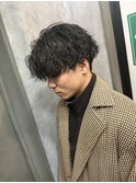 10代 20代 メンズヘア 波巻き ツイスパ マッシュ 刈り上げ