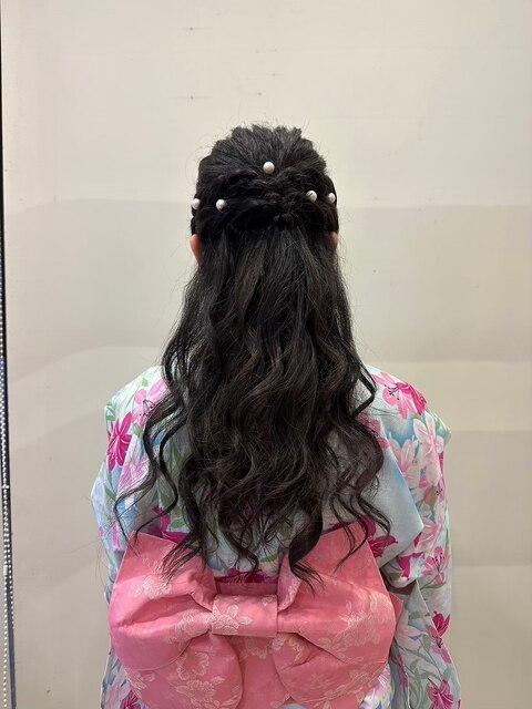 浴衣ヘアセット