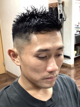 コダマ 新大塚店(KODAMA) アップバングベリーショートスタイル(マッシュパーマ)床屋