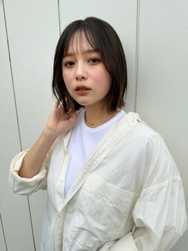 ロンドプランタン 恵比寿(Lond Printemps) イメチェン外ハネボブ美髪ワイドバング顔周りインナーカラー