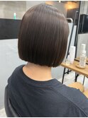 【GEEKS渋谷】切りっぱなしボブ/ラベンダーグレージュ/透明感