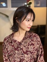 ジル ヘアデザイン ナンバ(JILL Hair Design NAMBA)&nbsp;レイヤー/外はねボブ/切りっぱなしボブ／難波／大人ボブ