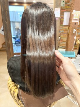 ストレートパーマ(縮毛矯正)×髪質改善トリートメント