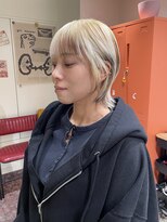 ノル 栄矢場町(nol) ショートウルフ ブロンド×ローライトデザイン