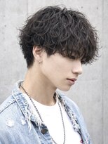 エイド 本店(aid) 無造作波巻きスパイラルマッシュパーマ刈り上げツーブロック