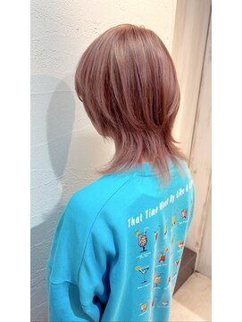アジールヘア 池袋東口店(agir hair) ブリーチ&ダブルカラーピンクベージュ池袋東口