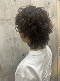 オン眉ウルフ×くるくるパーマ