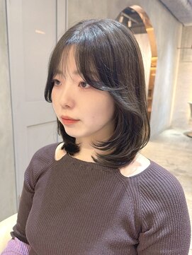 ロンド エスポワール 錦糸町(Lond espoir) ◯コテ巻き風パーマ/くびれレイヤーボブ/韓国巻き風顔周りカット