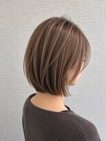 リ シャルム バイ エニーハウ 南七日町店(Re charm by anyhow)&nbsp;透明感たっぷり♪柔らかベージュ×丸みショートボブ