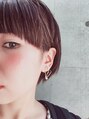 ニコ ヘアーアンドメイク(nico hair&make) 面長なのでワイドバングでバランスとってます。