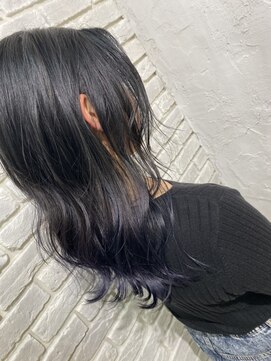 アジールヘア 池袋東口店(agir hair) グラデーションカラーラベンダーブルービタミンカラーグレー
