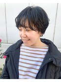 ニュアンスパーマショートヘア