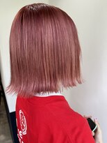 イリ 梅田(ili) コーラルピンク ブリーチ2回