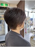 30代40代50代ハンサムショート/明るい白髪染め