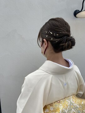 イケハ(IKEHA) 金箔ヘア×着物