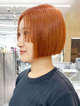 アイティーバイアルバム 八王子店(IT by ALBUM) オレンジブラウン_ピンクブラウン切りっぱなしボブ_ba476671